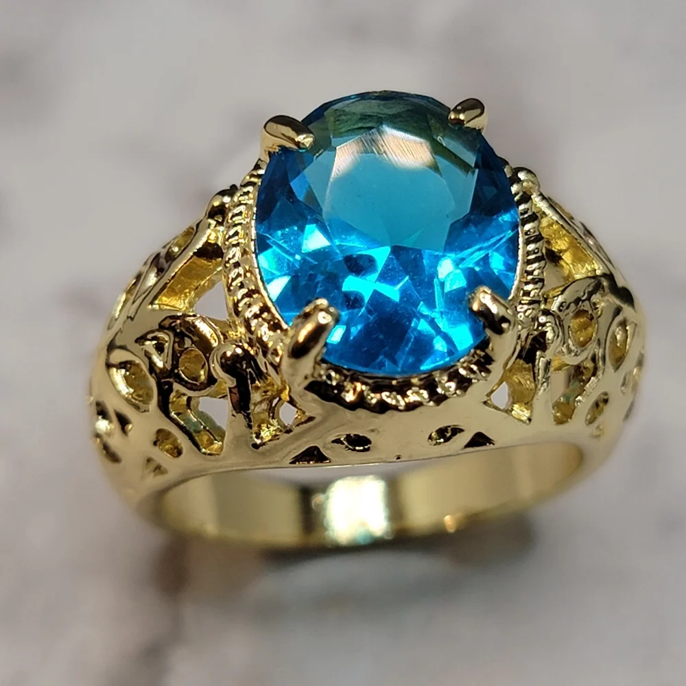 Ring simulated stone